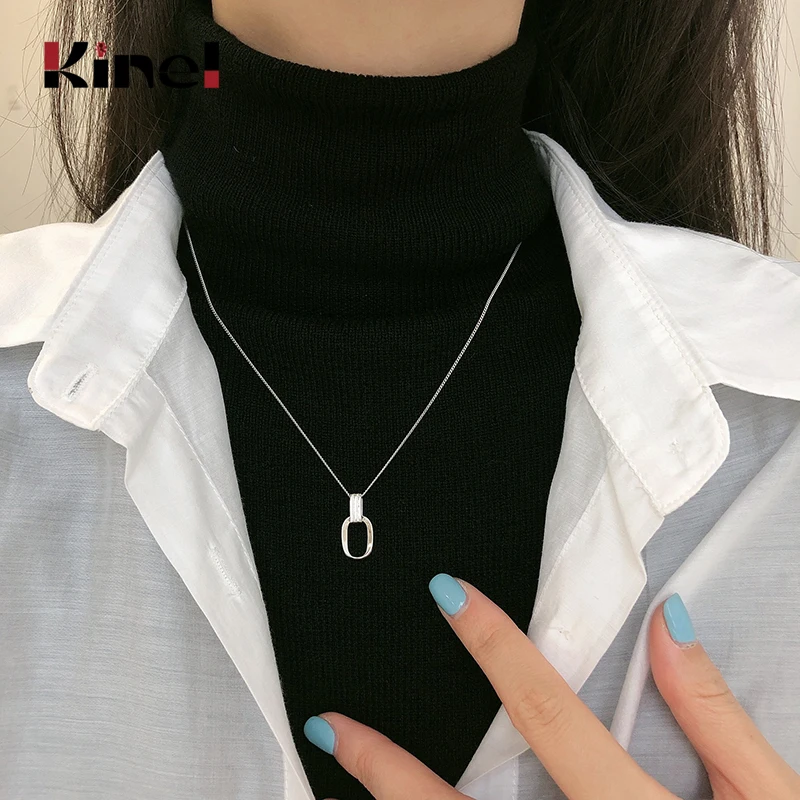 

Ювелирные изделия Kinel из настоящего серебра 925 пробы в богемном стиле, ожерелья с подвесками, аксессуары для женщин, вечерние на день рождени...