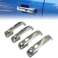 abs chrome car styling door handle molding covers trim for 2015 2016 2017 2018 2019 ford f 150 f150 4dr w smart keyhole