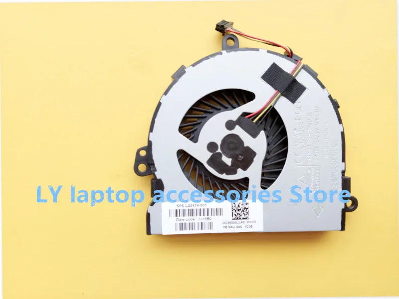 Для HP 15-DA 15-DR 15-DX 15-DB 250 255 256 G7 оригинальный охлаждающий вентилятор для ноутбука