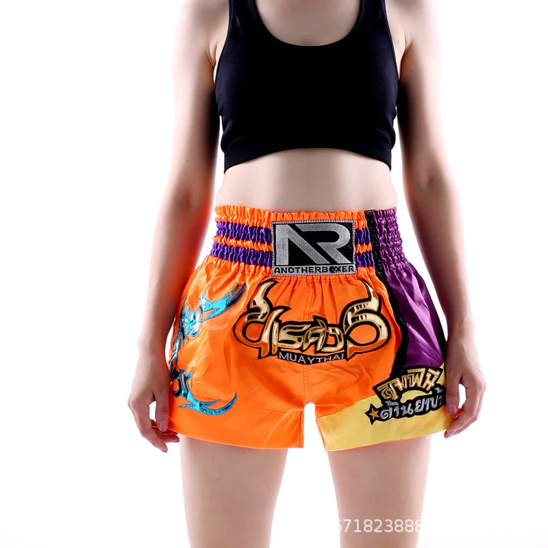 Muay Thai Boxing Shorts Boxers Man Women Kids KickBoxing Fight Grappling Mma Sanda Combat Training Fitness Trunks Short-Pants
