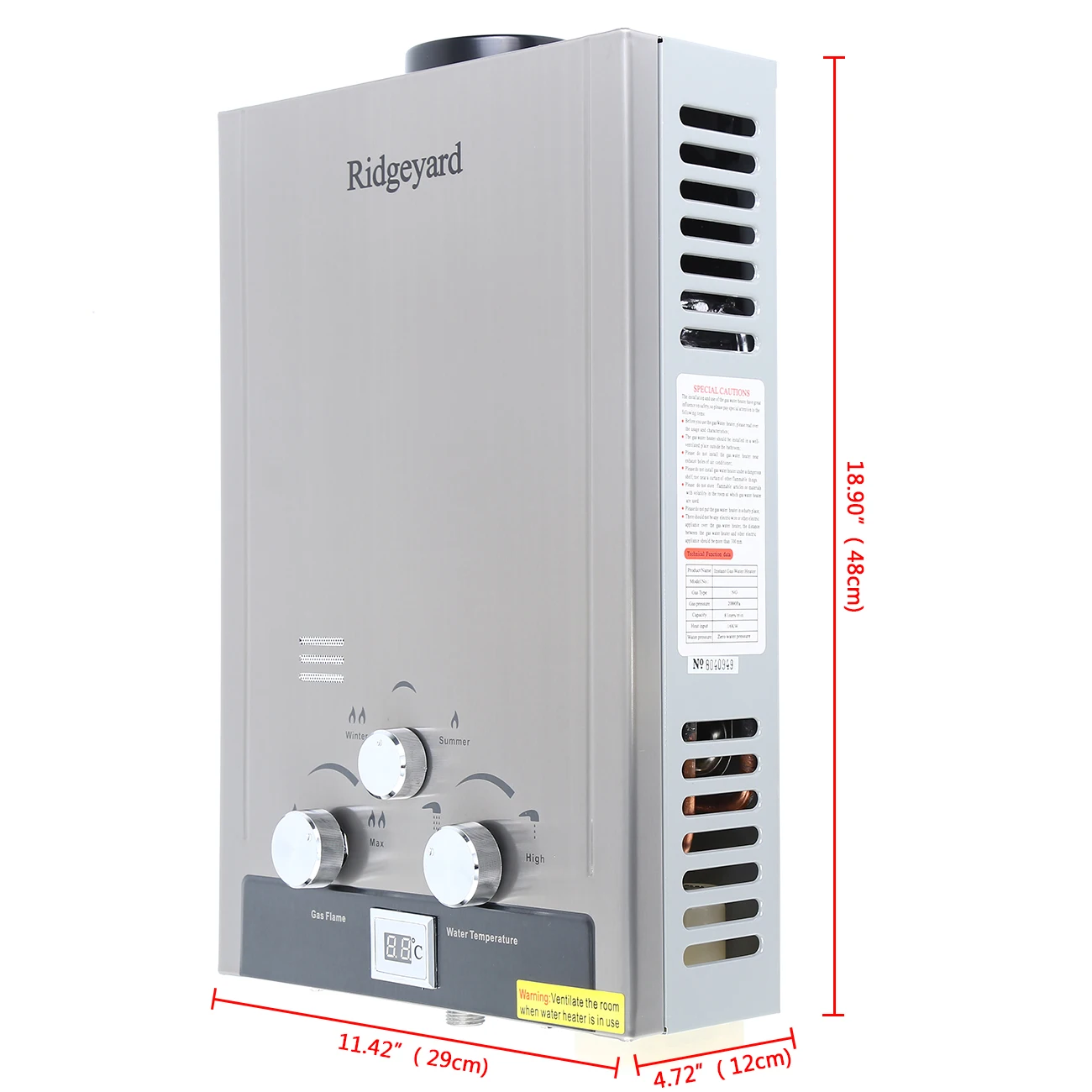 8л натуральный газ мгновенный безрезервуарный бытовой газовый Душ