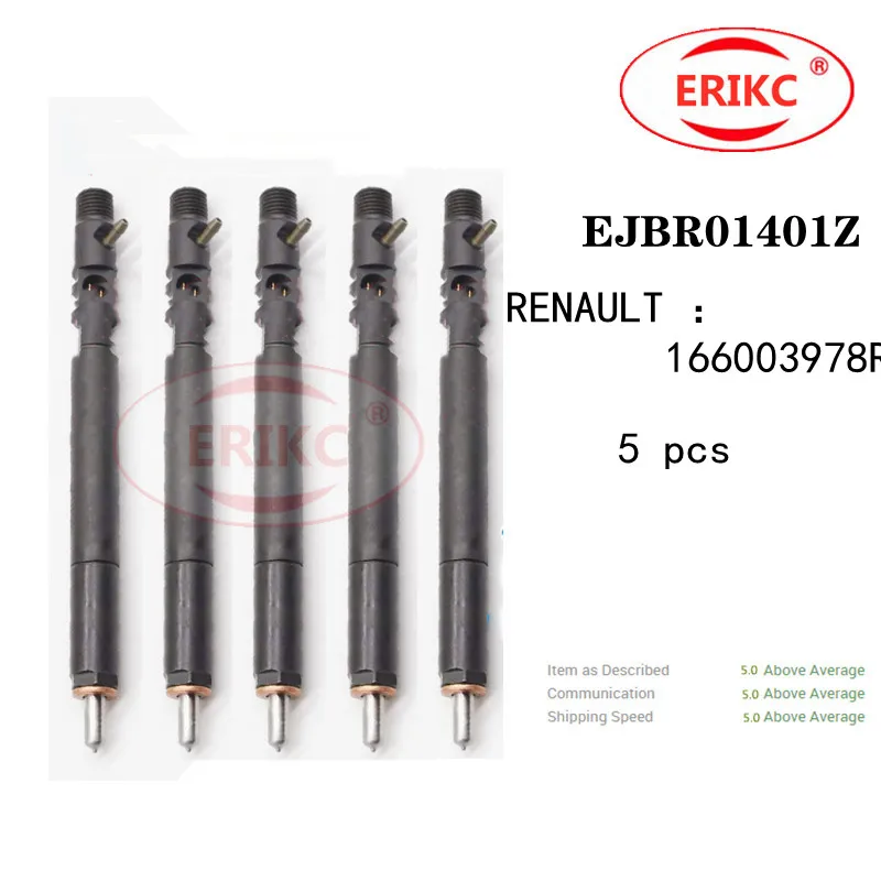 

ERIKC 5 PCS EJBR01401Z RENAULT 166003978R Diesel Engine Parts Injector EJBR 014 01Z