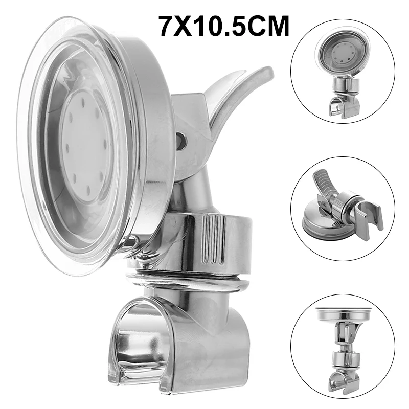 

1pc Shower Head Holder Bathroom Suction Bracket Wall Mount Adjustable Kit Head Holder Accessory