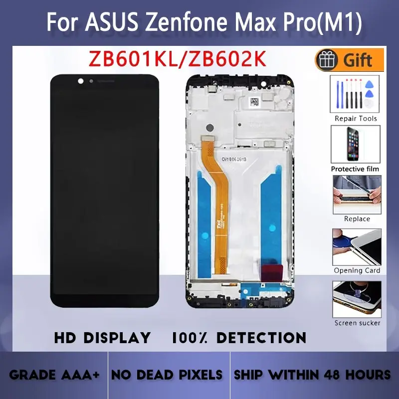 ЖК-экран в сборе для Asus Zenfone Max Pro (M1) ZB601KL/ZB602K с передним сенсорным стеклом X00TD