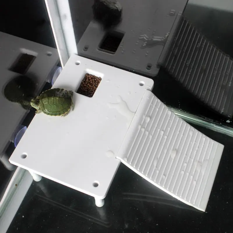Plastic Turtle Basking Platform Reptile Ramp Ladder Resting Terrace Suction | Дом и сад