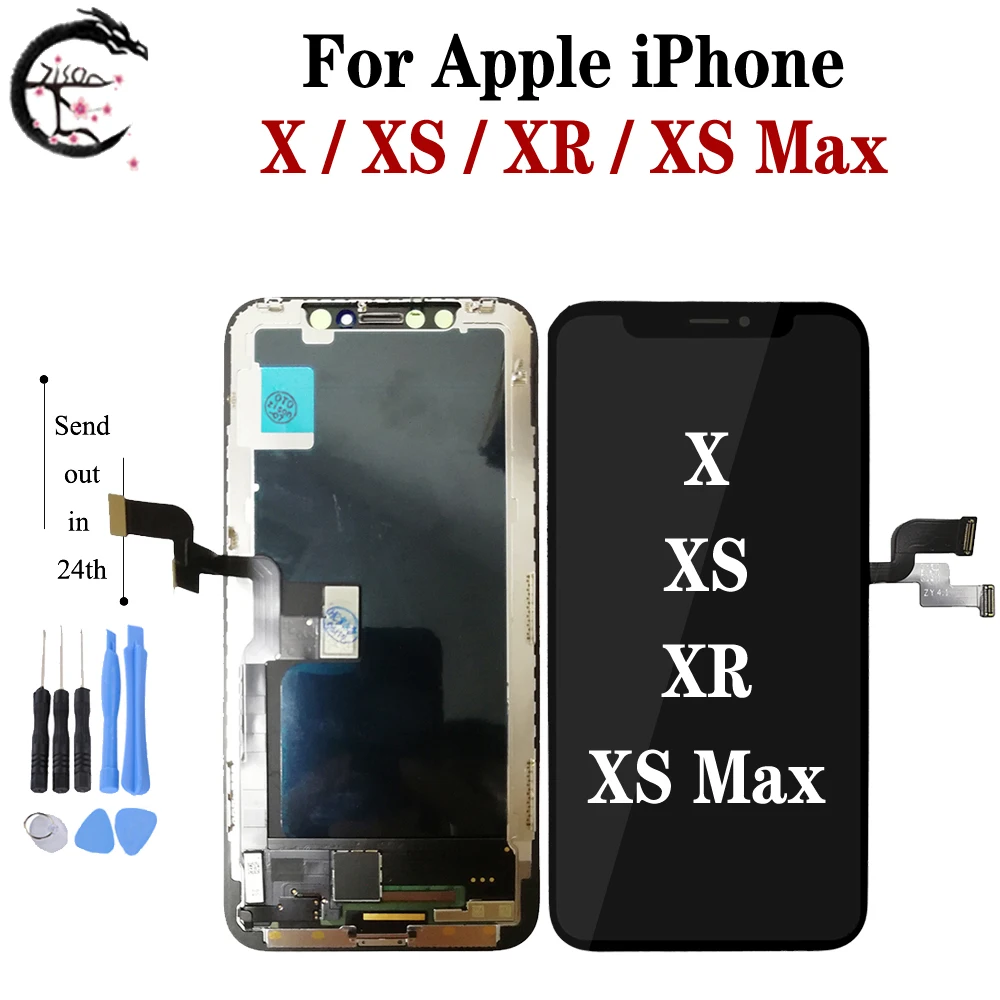 ЖК-дисплей Incell/OLED для Apple iPhone X XS MAX XR, сенсорный датчик с дигитайзером в сборе, сменный экран XsMax, протестированный дисплей
