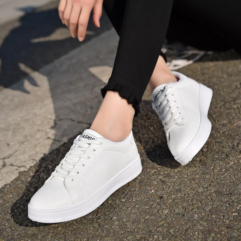 Tenis feminino теннисная обувь для женщин кожаные розовые белые черные спортивные кроссовки женские дышащие спортивные Прогулочные кроссовки на платформе
