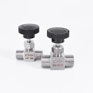 Игольчатый кран BSP NPT, 18 дюйма, 14 дюйма, 38 дюйма, 12 дюйма, контроль потока воды, газа, масла, пропана, 304 PSI