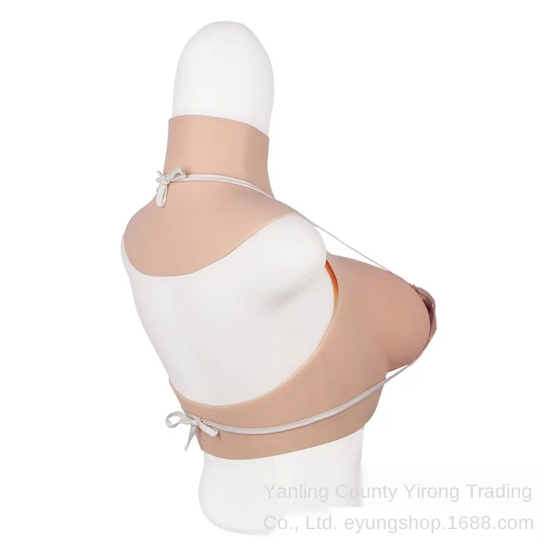 Silicone Breast Form High Neck Hollow Breast Implant High Elastic Fake Breasts Fake Breasts Disguise Fake Breasts Multi Cups