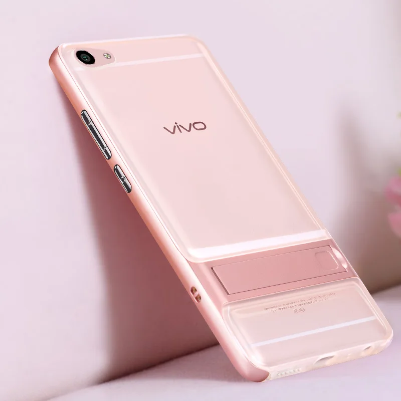Роскошный чехол для VIVO X7 X7plus с 3D подставкой силиконовый из ТПУ гибридный защитный