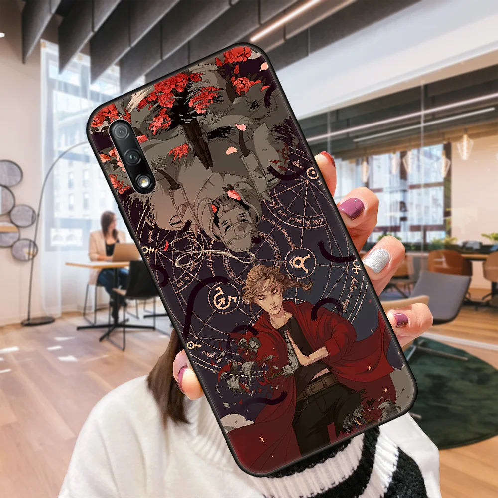 Чехол для телефона Huawei Honor 9X 9 9A 10 20 8X 8A 8S 7X 7A i 6A Pro Play Lite черный чехол художественный