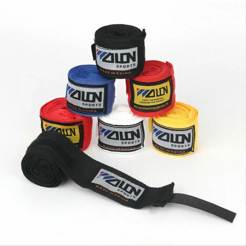 5 м дешевая хлопчатобумажная бандажная боксерская повязка для запястья ручная