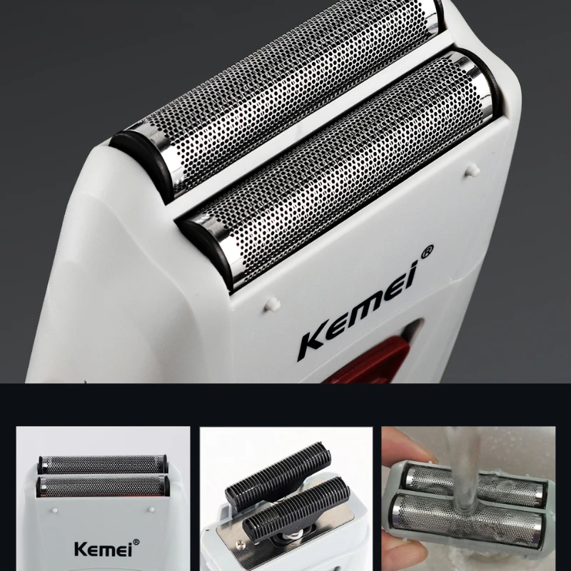 Аккумуляторная электробритва для мужчин Беспроводная Бритва бороды с сеткой из