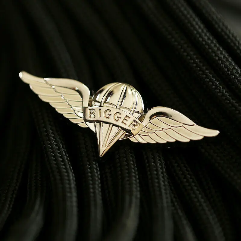 Верггер прыгающее крыло значок армия США парашют Серебряная булавка |