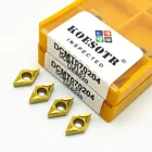 10 шт. токарный инструмент DCMT070204 US735 высокоточное фрезерование вставки DCMT 070204 общие части CNC инструмент из твердого сплава DCMT токарный инструмент