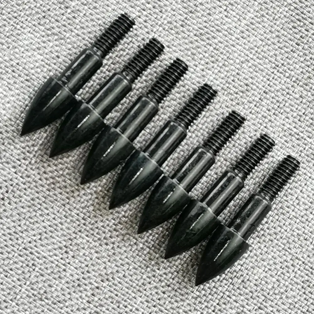 12 шт 60/75 зернистая стрела из черной стали для стрельбы лука широкоугольная