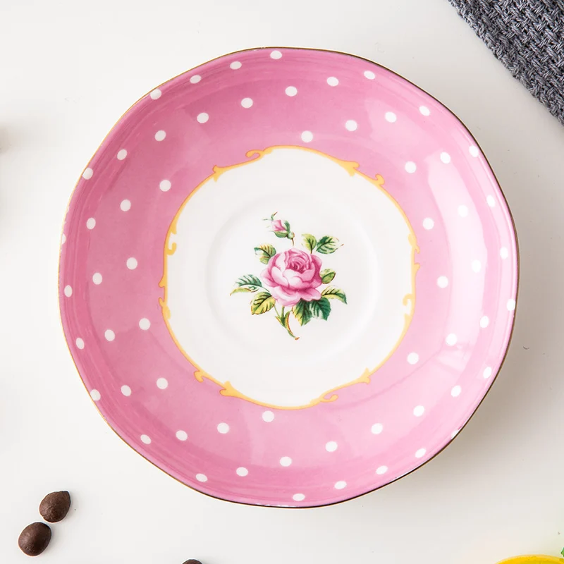 Подарочный набор с розовыми точками керамические чашки и наборы керамических