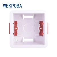 wekpoba 1 gang dry lining box for gypsum board drywall plasterboad 46mm34mm depth wall switch box wall socket cassette