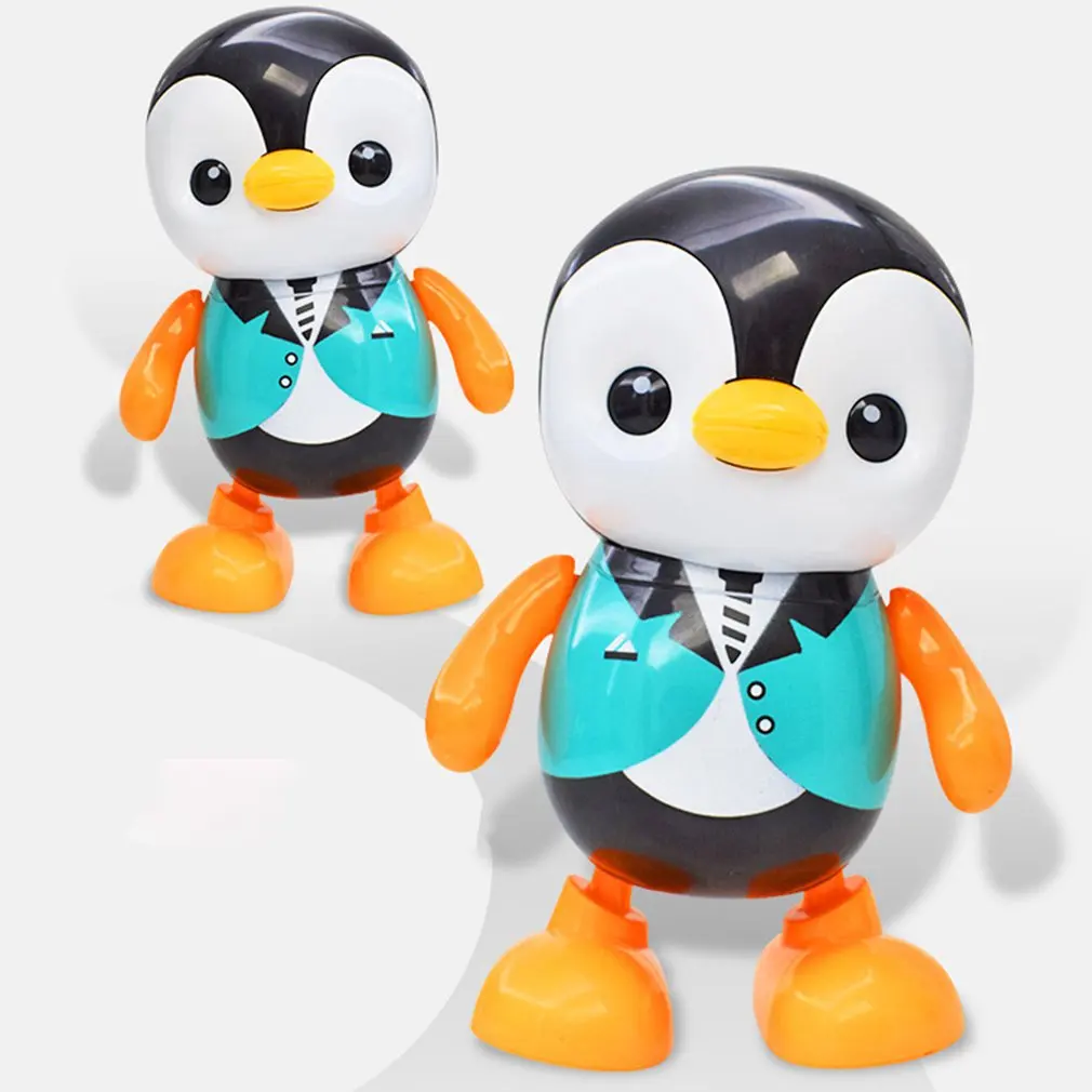 

Colorful Dancing Penguin Shape Electric Home Kids Gift Musical LED Light Portable Plastic Cute Singing Toys