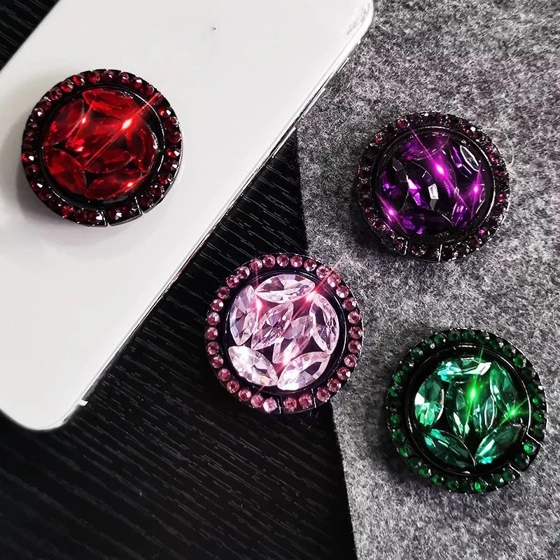 Блестящий бриллиантовый держатель для кольца на палец аксессуары телефона