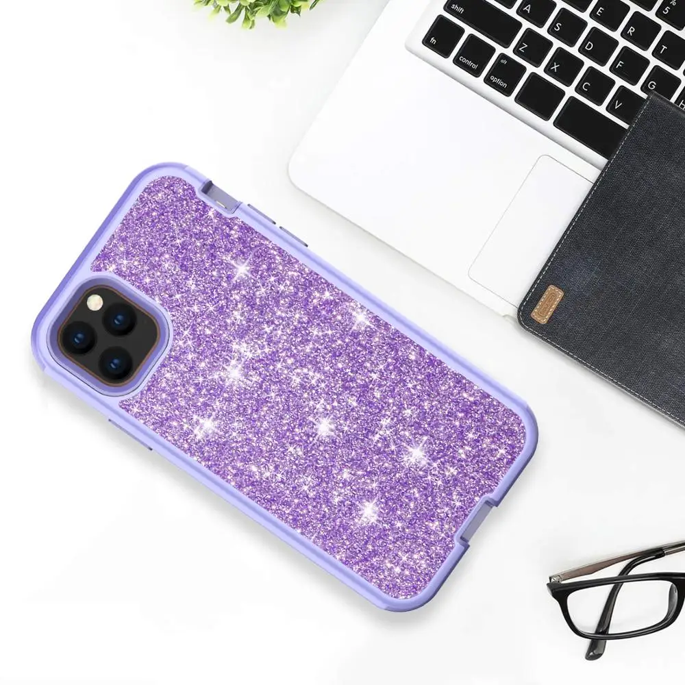Милый чехол для телефона iPhone 11 Pro роскошный блестящий 2019 противоударный Max 6 5