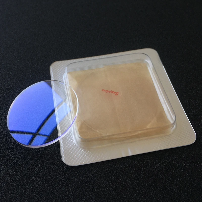 Голубое покрытие Двойной Купол толщина 1 2 мм диаметр 28 37 5 купольное сапфировое