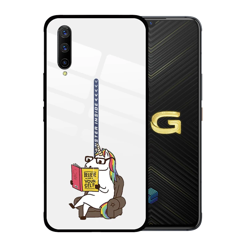 Роскошный чехол для телефона из закаленного стекла с изображением лошади