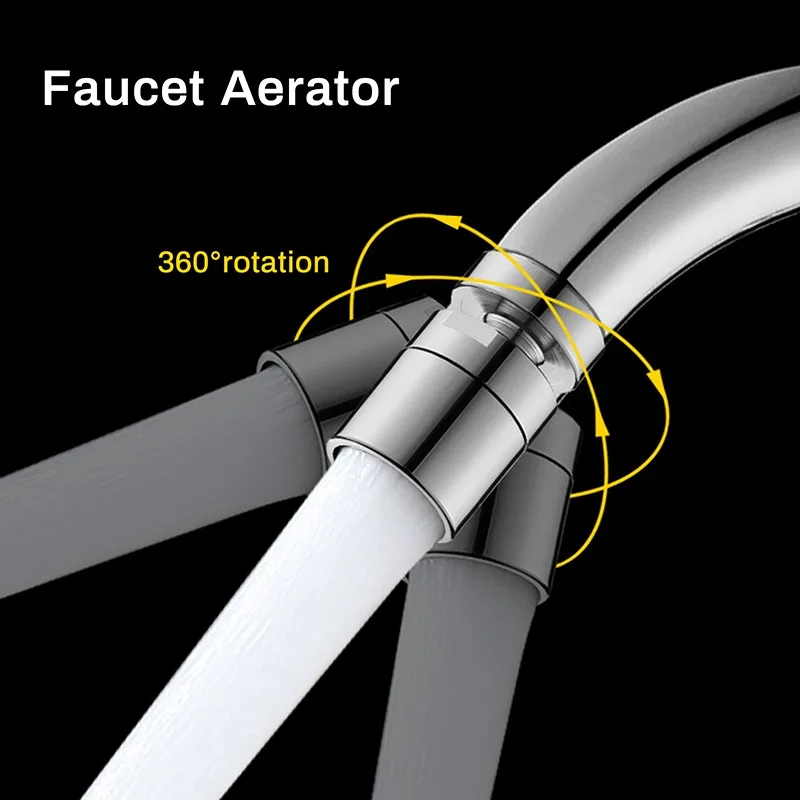 Аэратор для крана вращение на 360 ° универсальный защита от брызг водосберегающий