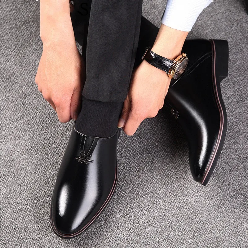 Парикмахерская элегантная мужская обувь из натуральной кожи формальные мужские