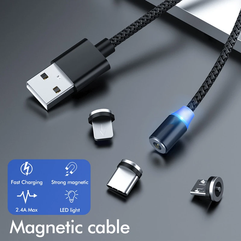 Магнитный USB кабель 3 в 1 телефонный кабель для быстрой зарядки для samsung huawei Xiaomi usb type C кабель Micro USB кабель Зарядное устройство USB шнур