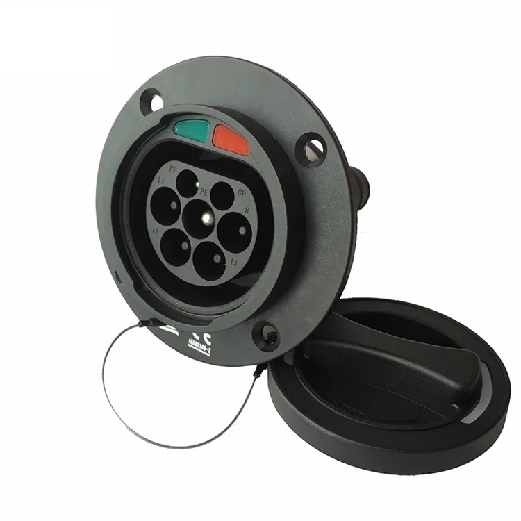 Тип 2 EV Автомобильная боковая розетка входной разъем для электрического