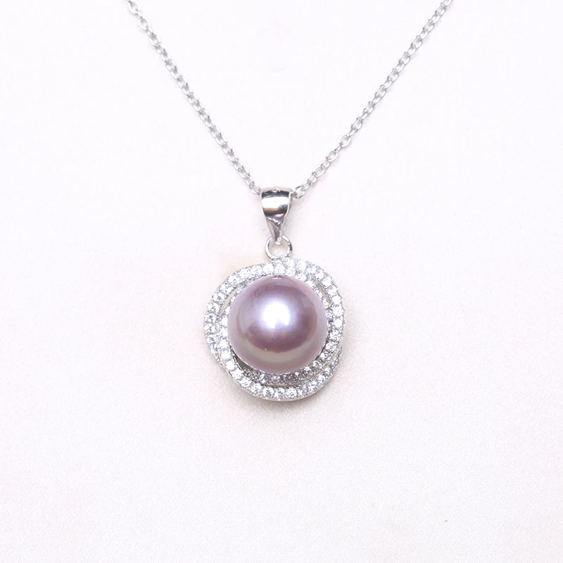BaroqueOnly Zircon inset natural freshwater pearl pendant Edison chocker girl neacklace 2019 new arrivals PDA | Украшения и