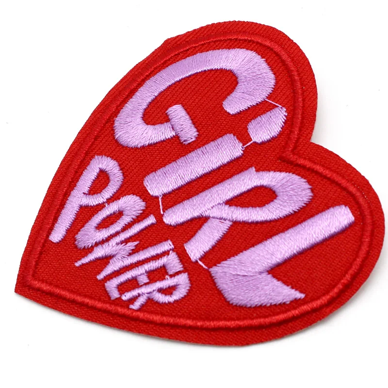 DIY девушка сила письмо вышивка нашивки для одежды феминизм либерлизм тепловые