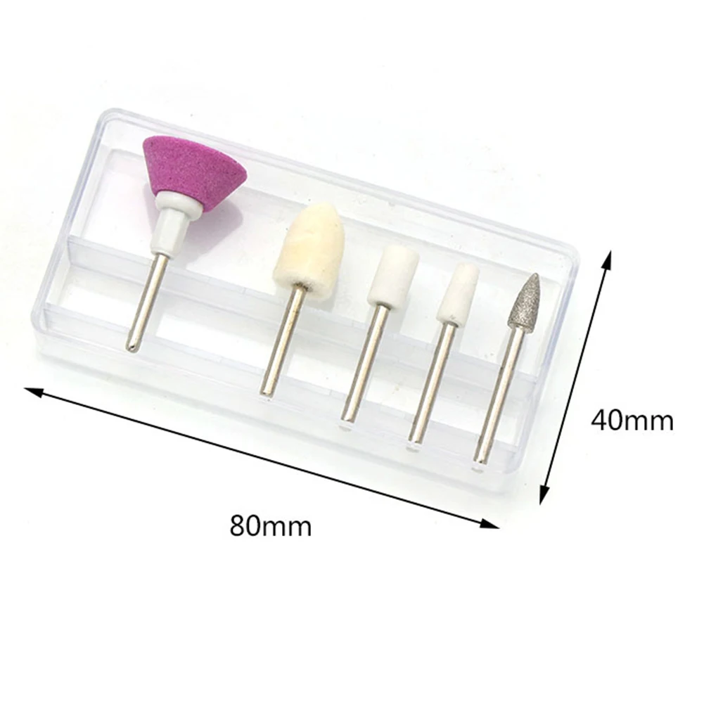 5 бит портативная шлифовальная ручка полировщик для электрических ногтей дрель