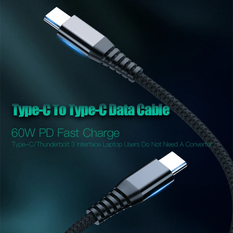 Кабель USB 3 1 Type C 0 м для iPad Pro Xiaomi Mix Huawei Mate 20 Oneplus 6t 6 PD 60 Вт быстрая зарядка