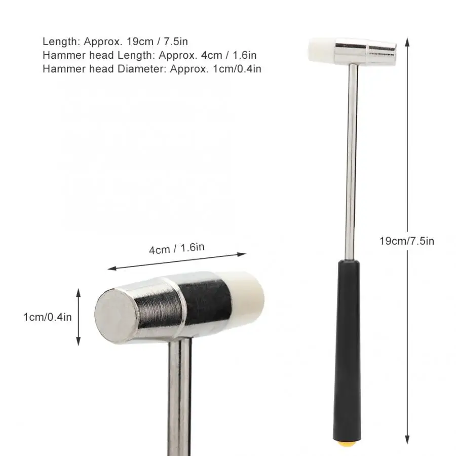 Портативный двухсторонний молоток для ремонта часов высокопрочный надежный