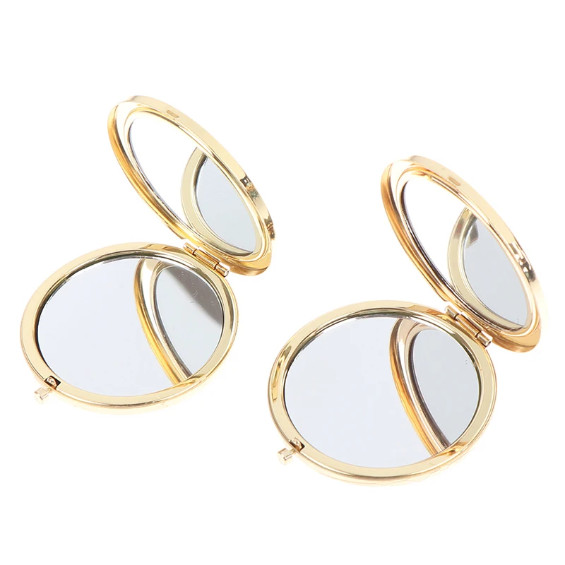 1 шт. портативное компактное косметическое зеркало роскошное круглое