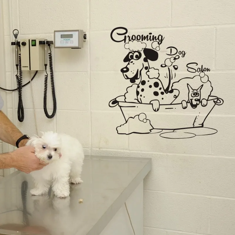Уход за салонами наклейка для магазина домашних животных плакаты виниловые