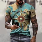 Модная трендовая указка, Мужская короткая футболка в европейском и американском стиле, летняя тонкая футболка в стиле хип-хоп, мужская одежда с круглым вырезом