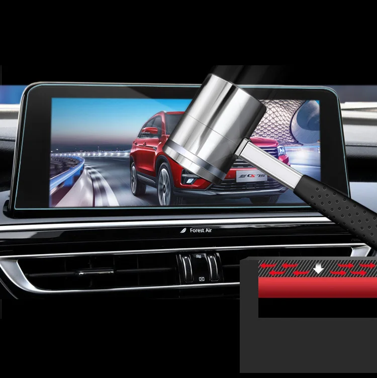 Lsrtw2017 для changan chana cs75 2012- анти-царапина ЖК-Автомобильный gps навигации сенсорный экран закаленное защитная экранная пленка