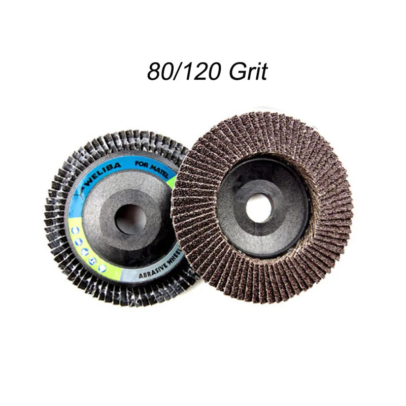 

1pc Flap Discs 10mm 4inch Sandpaper Sanding Discs 60/80/120 Grit Grinding Sanding Polishing Wheels Angle Grinder
