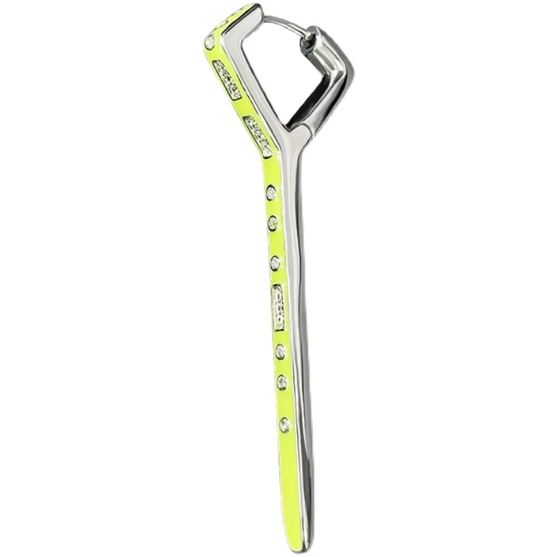 

S925 Sterling Silver New Morse Code Earrings Women's Code of Love Single Design Style Personality Fashion Luxury Jewelry Gift