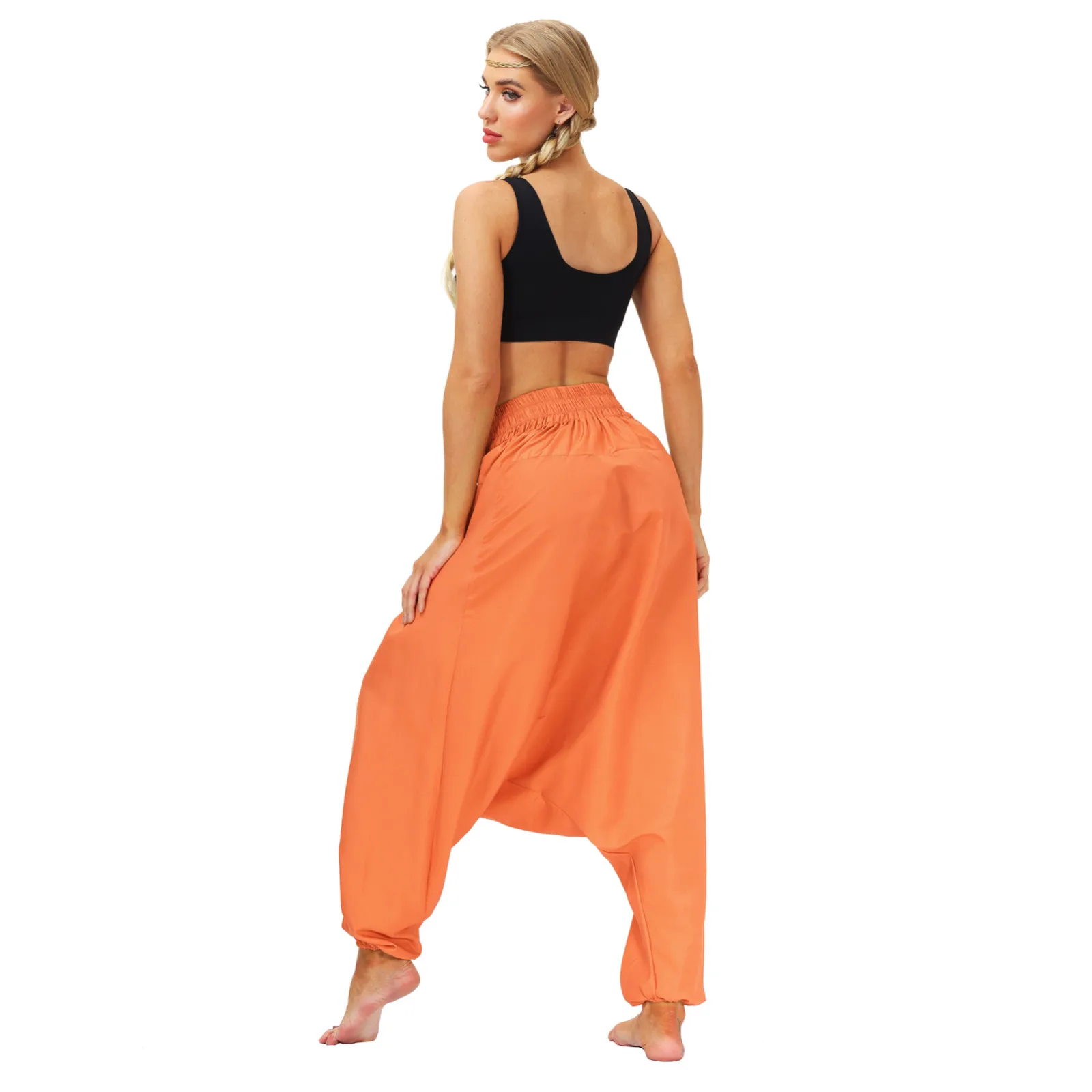

Women Casual Loose Yoga Trousers Baggy Boho Casual Jumpsuit Harem Pants Wide leg printed yoga pants pantalones de mujer