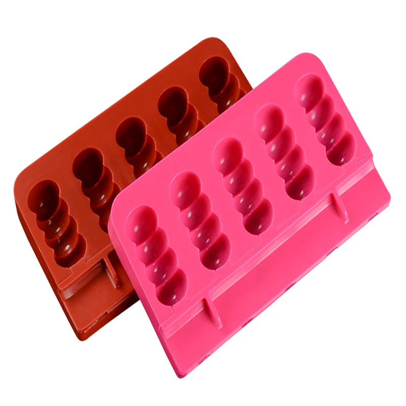 

Ice Cream Mold Lolly Mould Home Food Grade Creative Ice Tray Ice Popsicle Mould Silicone Popsicle Mold Lids Cube Mold BPA Free