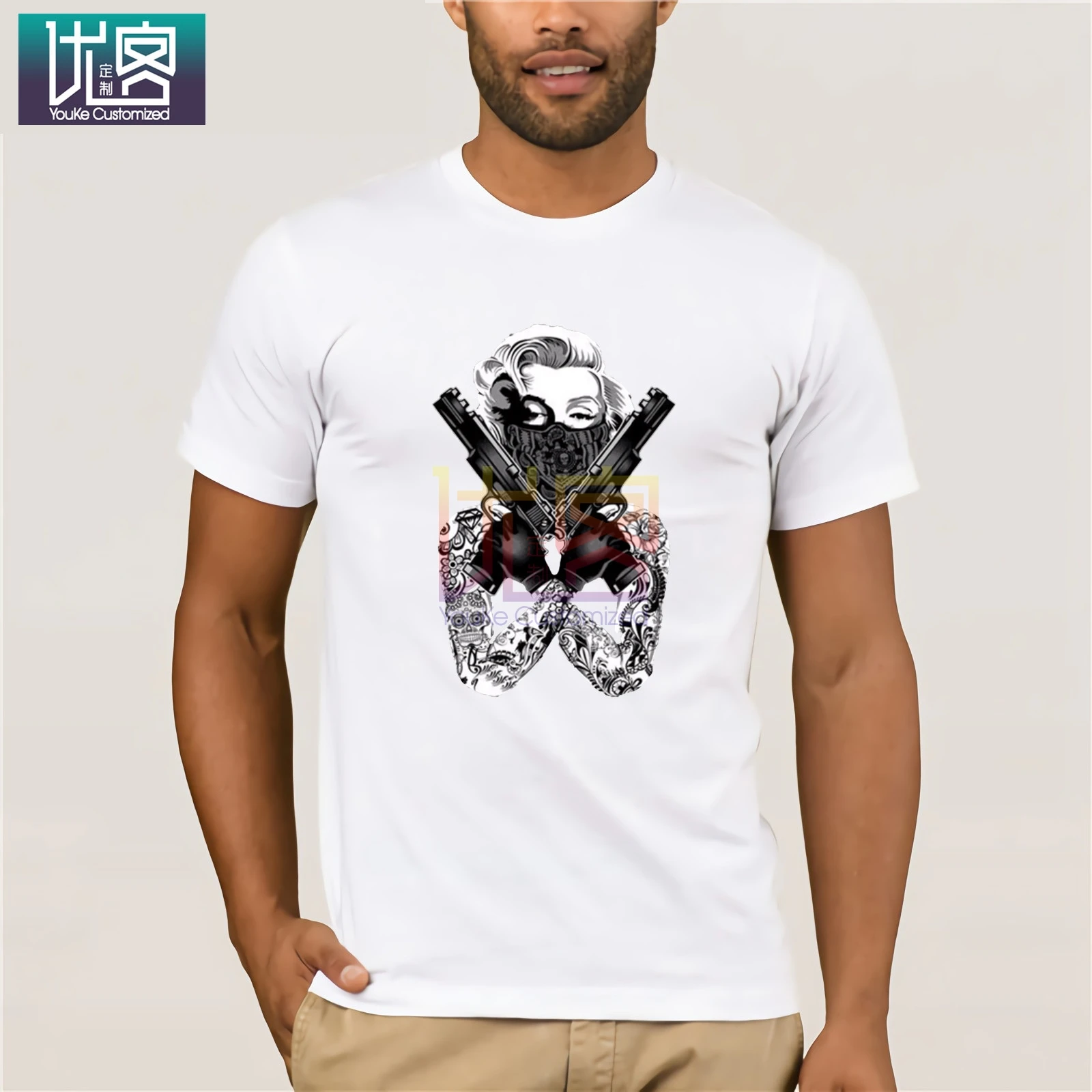 Мэрилин Монро печатная Футболка Сексуальная женская летняя модная мужская