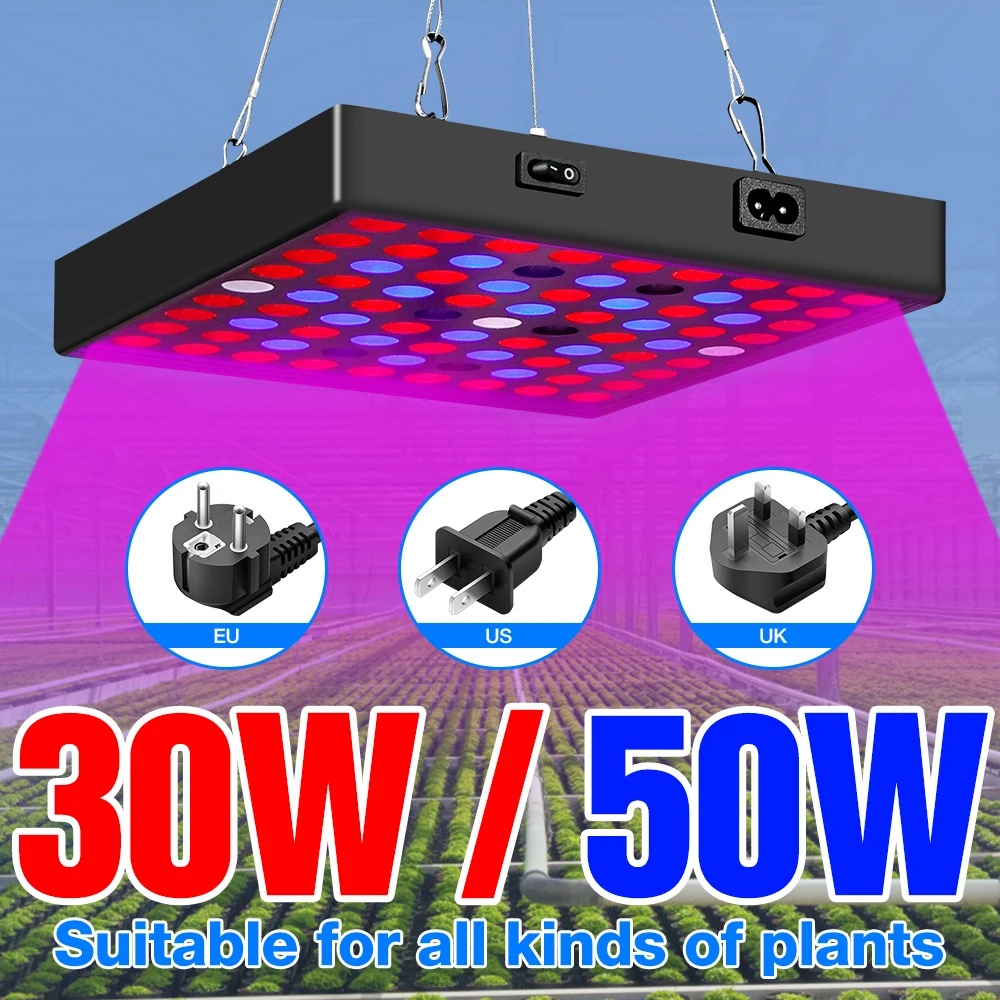 LED Grow Light 20W 40W Full Spectrum Plant Lamp 30W 50W Indoor Growing Lamps Phyto For Seedling Greenhouse Lighting | Освещение