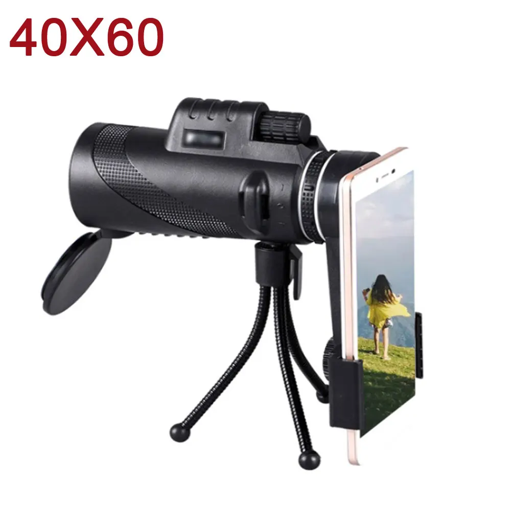 Профессиональный монокуляр ночного видения 40x60 мощный телескоп оптика Spyglass для