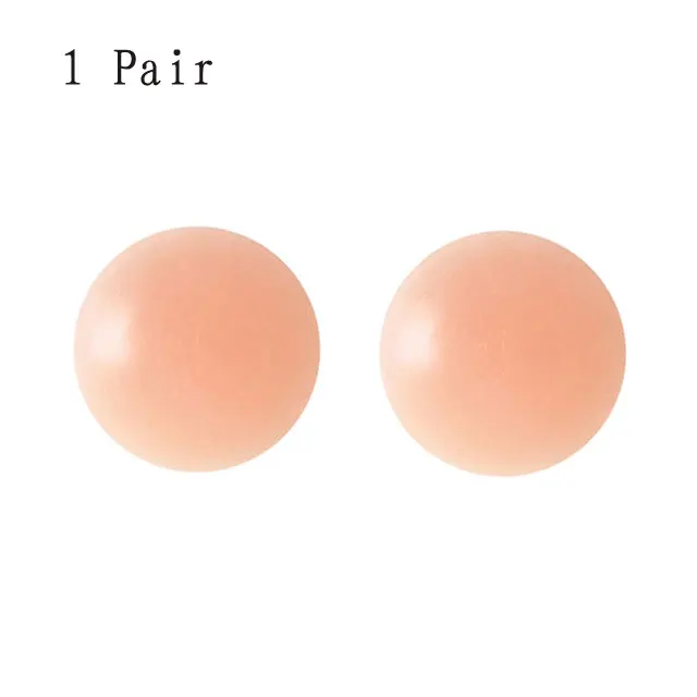 Round 1 Pair 1 пара/2 пары горячая Распродажа набор бикини паста БУМАЖНОЕ ПЛАТЬЕ наклейка на грудь Ms. силиконовый невидимый сексуальный многоразовый нагрудный колпачок для сосков - Цвет: Round 1 Pair