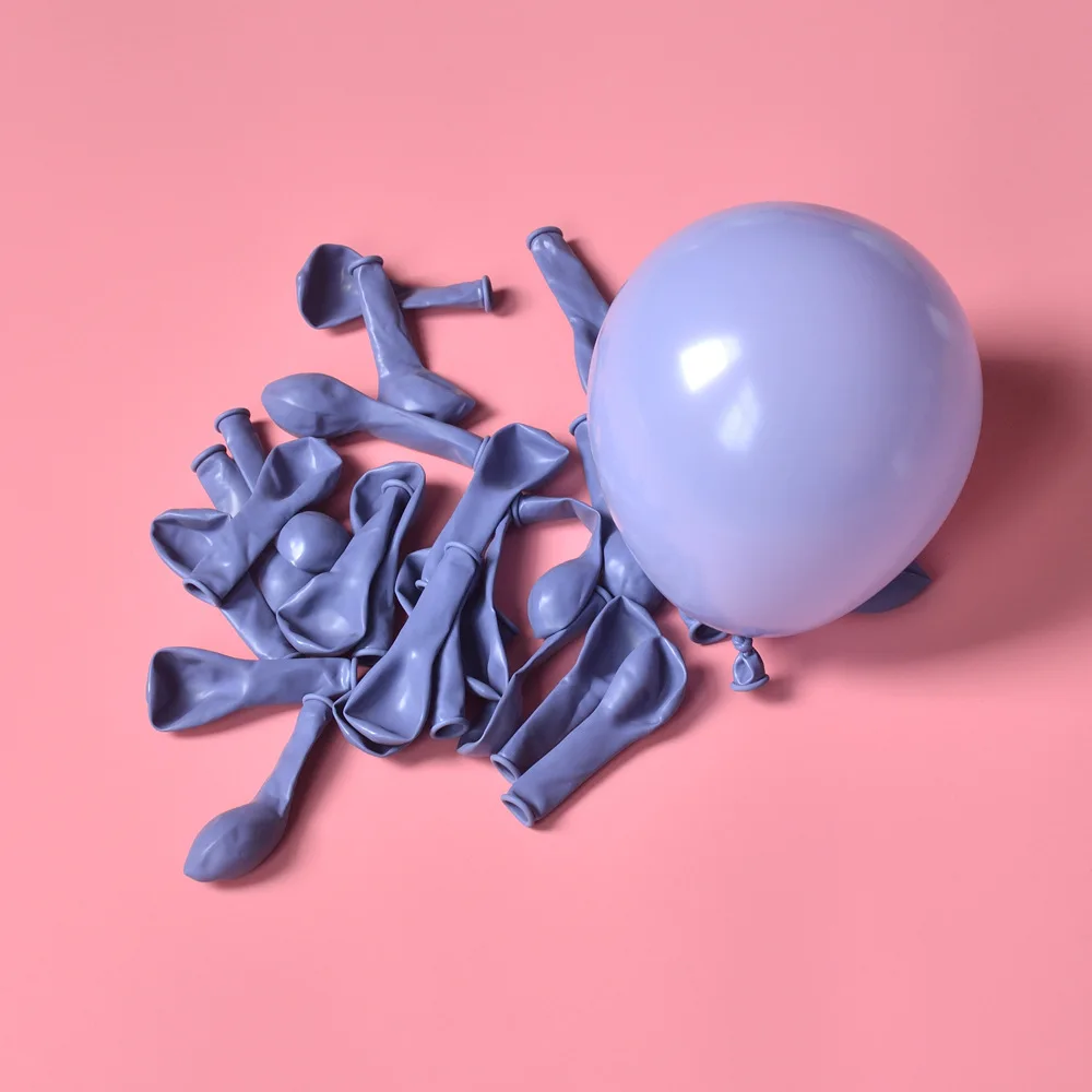 Blue Gray Macaron 100 шт 5 дюймов 10 дюймов воздушные шары Макарон Свадьба День Рождения вечерние конфеты Макаруны латексная Арка с воздушными шарами воздушные гелиевые Декор дети Globos - Цвет: Blue Gray Macaron