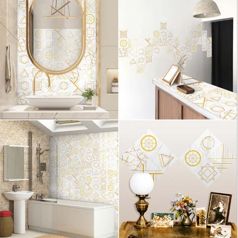 

Modern Abstract Wall Stickers PVC Self-Adhesive Home Decor Waterproof Stair Stickers Home Decor Living Room Bathroom Decoration